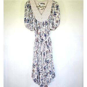 Lucky Brand peasant boho style midi dress. Size medium.